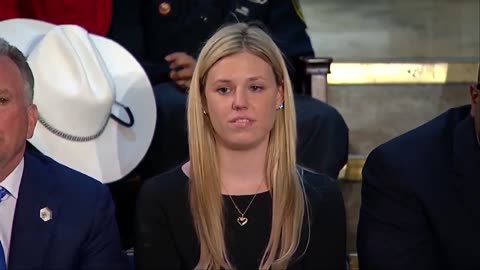 President Trump honors wife of fallen NYPD Officer who was killed by a felon with 21 prior arrests