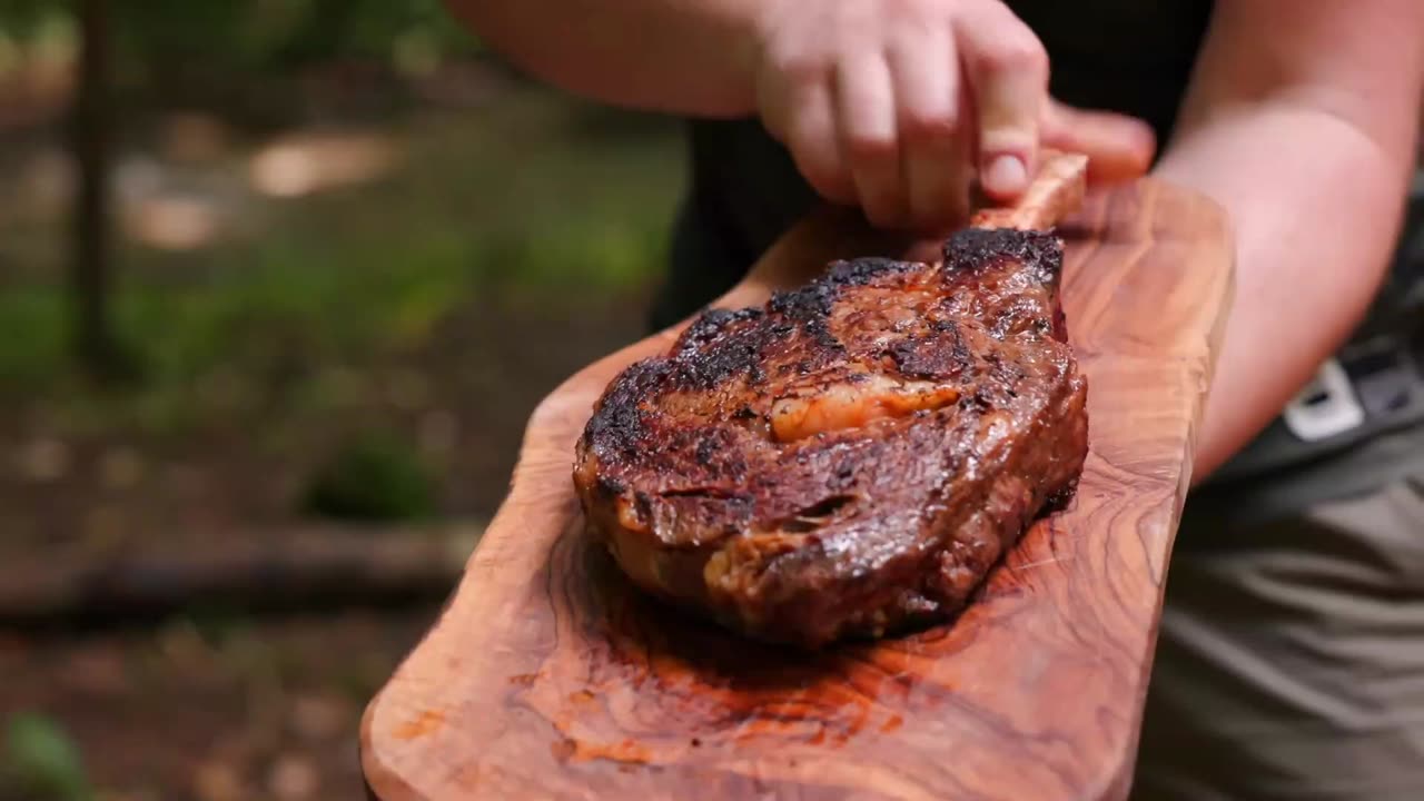 Steak With Mango Glaze and Cheese in the Forest 2