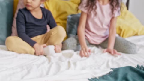 Children and their Funny Cat