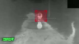 🌙🎥 Ukraine Russia War | Russian Night Drone Strike on Ukrainian Soldier in Ghillie Suit | RCF
