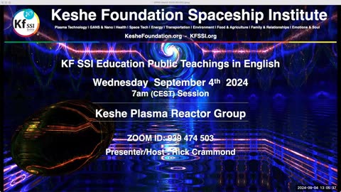 Keshe Plasma Reactor Group 2024-09-04-T1