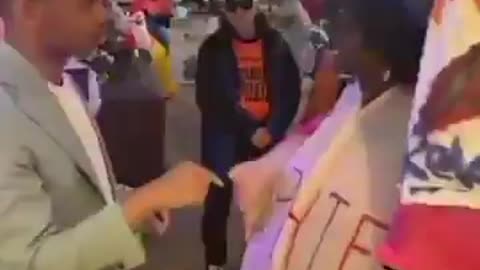 I ran into a few protestors outside of @FoxNews after my interview.