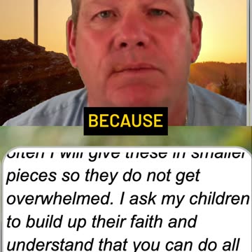 🌟 God empowers His people for big tasks, broken into small steps to avoid overwhelm 🙏