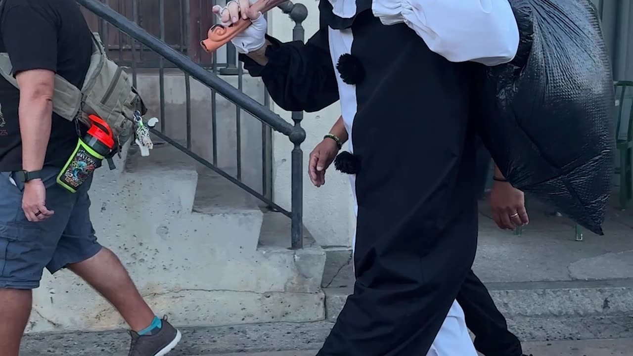 Art the Clown Meets Tiny Version Of Himself