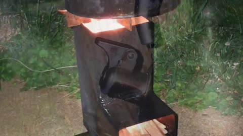 Rocket stove weather is here.