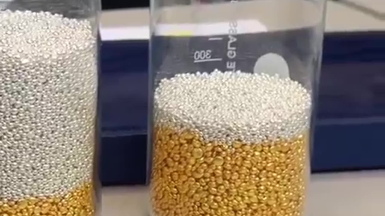 Refining gold to remove impurities...