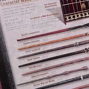 Character Wand Overview From Noble Collection!
