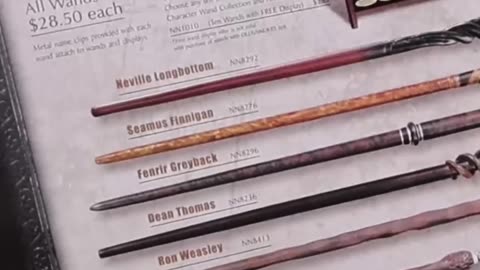 Character Wand Overview From Noble Collection!