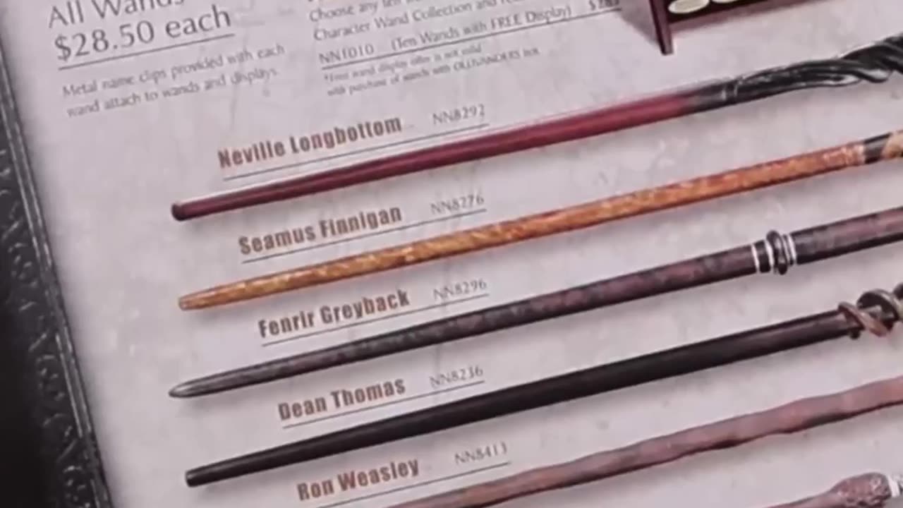 Character Wand Overview From Noble Collection!
