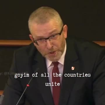 Polish Presidential Candidate Grzegorz Braun "GOYIM of all the countries.....UNITE!"