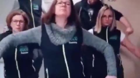 Finnish socialist women dance to ask fake asylum seekers not to abuse European