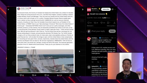 Trump Shuts Down Canadian Bridge 🍊🌉🍁