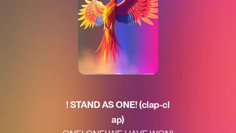 Stand as One (Together We Are Won)