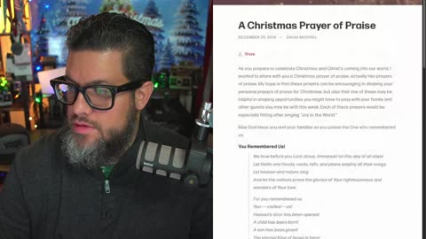 A Christmas Day prayer || Pursuing Holiness Podcast #pursuingholiness #Prayer #Christmas