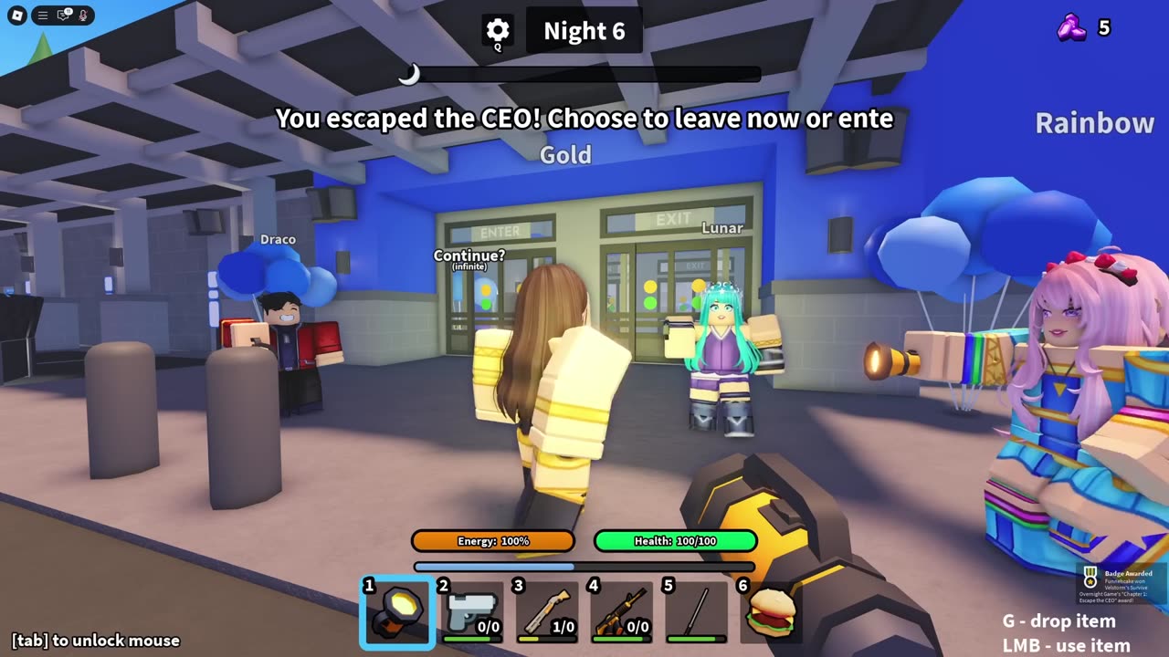 DON’T GET CAUGHT! We Stayed OVERNIGHT in a Roblox MEGA STORE 🏪💥