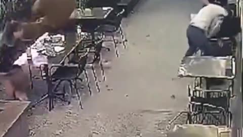 The usual suspect robs two girls. Same old routine. No one intervened, as always.