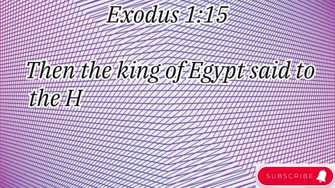 "Israel’s Oppression in Egypt and the Rise of a Deliverer" Exodus 1:1-22#shorts #youtube #jesus #yt