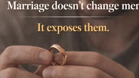 Marriage Doesn’t Change Men
