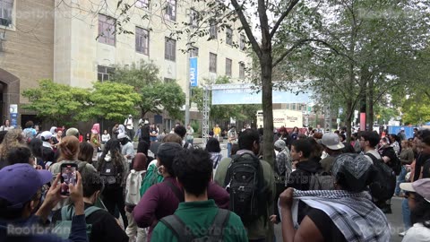 TMU/Toronto Metropolitan University Rally - Kerr Quad - SJP TMU - Emergency Walk Out