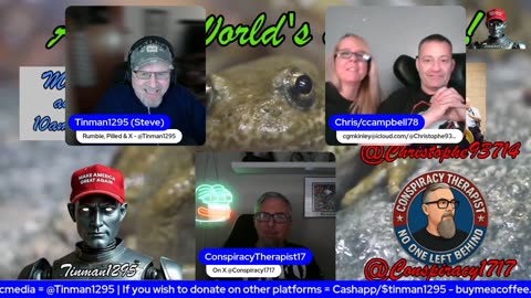 All the World's a Stage! Join Chris, Sean and I for discussions on current news. Jan 21!