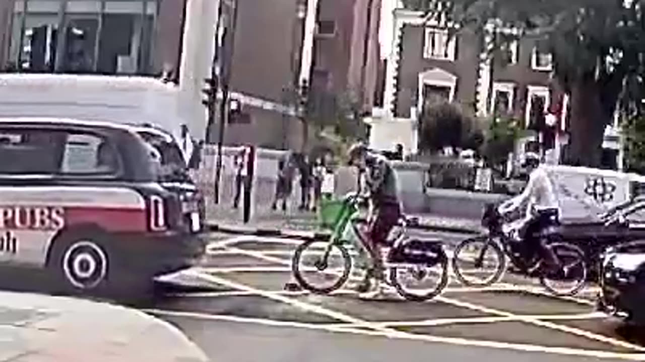 Cyclist Rear-ends Van