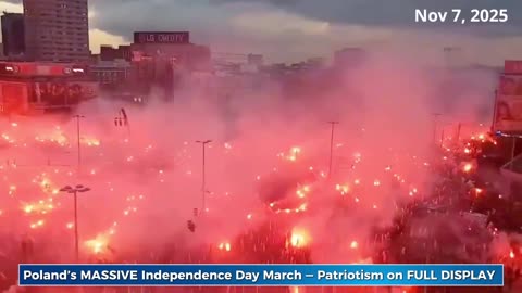 WOW! Hundreds of Thousands of Polish Patriots FLOOD Warsaw