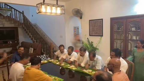 Traditional Onam Celebration at Home in Kerala