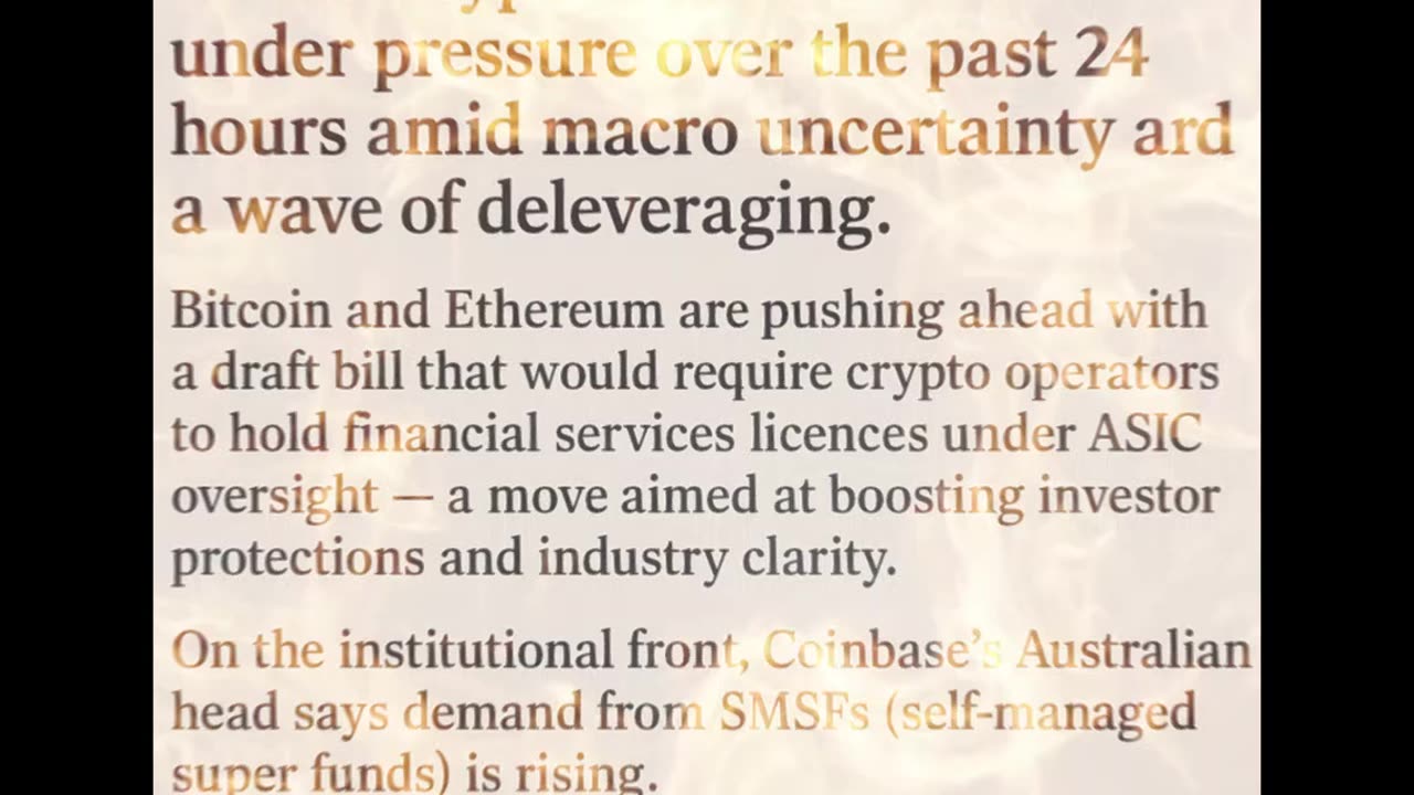 Crypto Markets under pressure