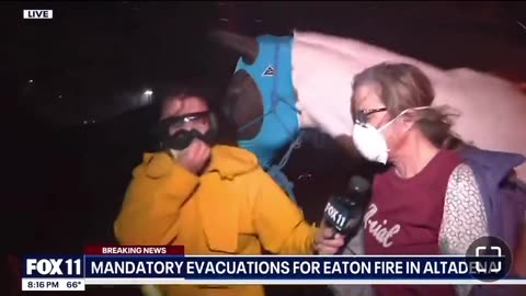 This family went to grab their horses during the Southern California fires