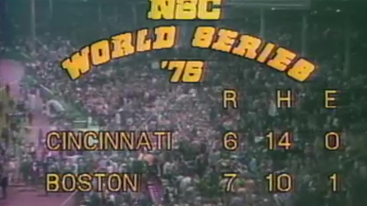 (MLB 1975.10.21) Cincinnati Reds vs Boston Red Sox - 1975 World Series, Game 6