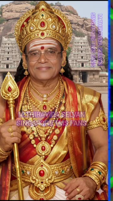 திருப்பரங்குன்றம் முருகன் வேடத்தில் நமது டி எம் எஸ் ஐயா M.THIRAVIDA SELVAN SINGAPORE TMS FANS SONG 1