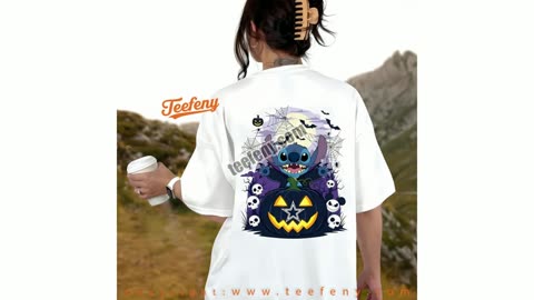 Dallas Cowboys Stitch Witch Halloween Shirt Women