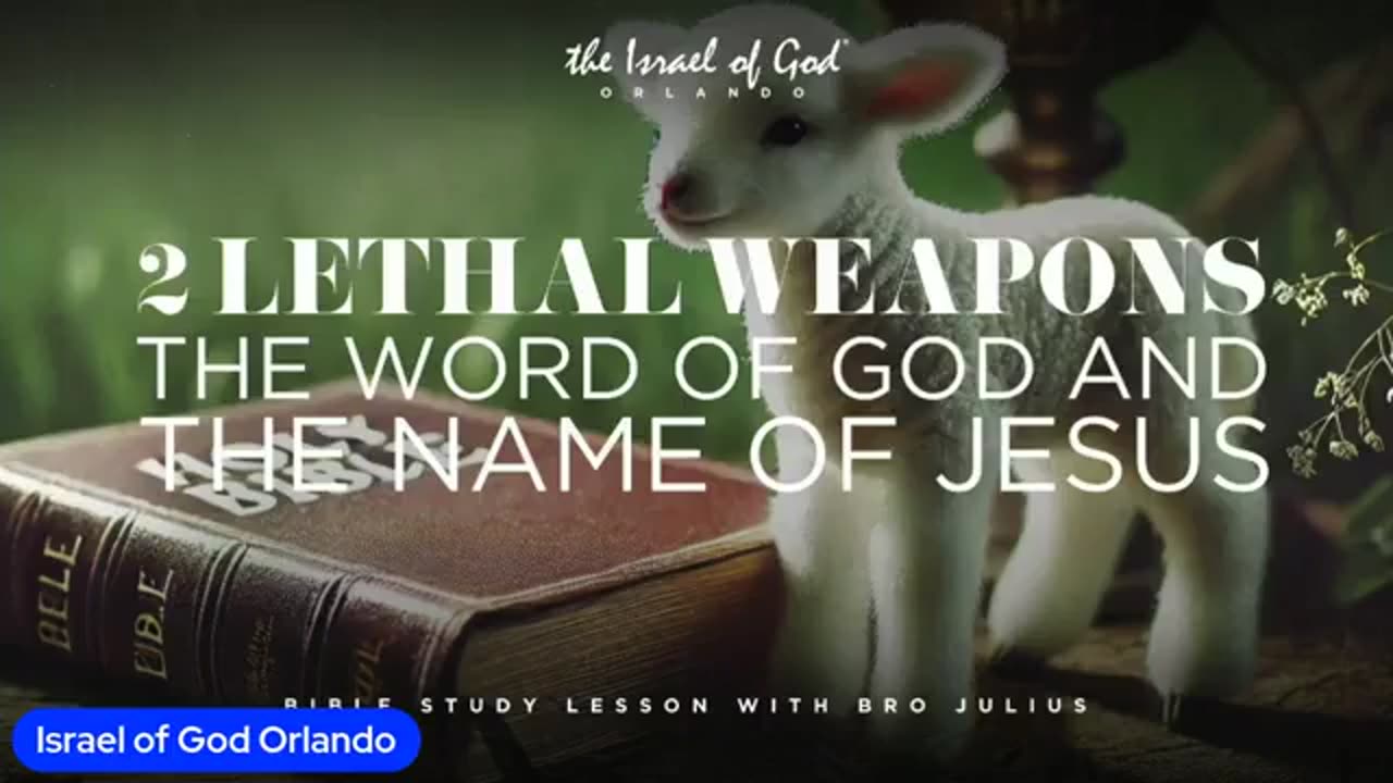 01/25/2025 - Two Lethal Weapons: The Word of God and The Name of Jesus