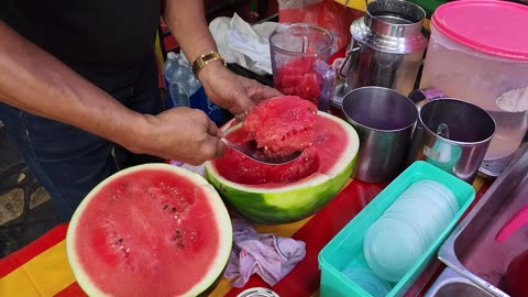 Pure Fresh watermelon 🍉 😋 Juice in KUALAMPUR|Intensly Really Refreshing and 😋