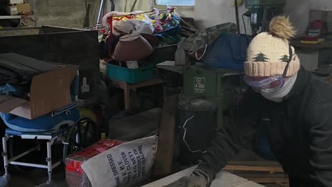 PREPARING FIREWOODS TO WARM OUR HOME IN GERMANY