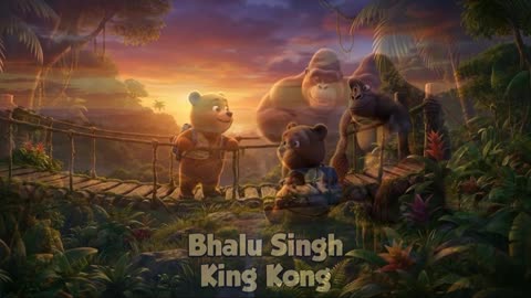 "Bhalu Singh vs King Kong | Funny Battle Story | Kids Comedy Animation"