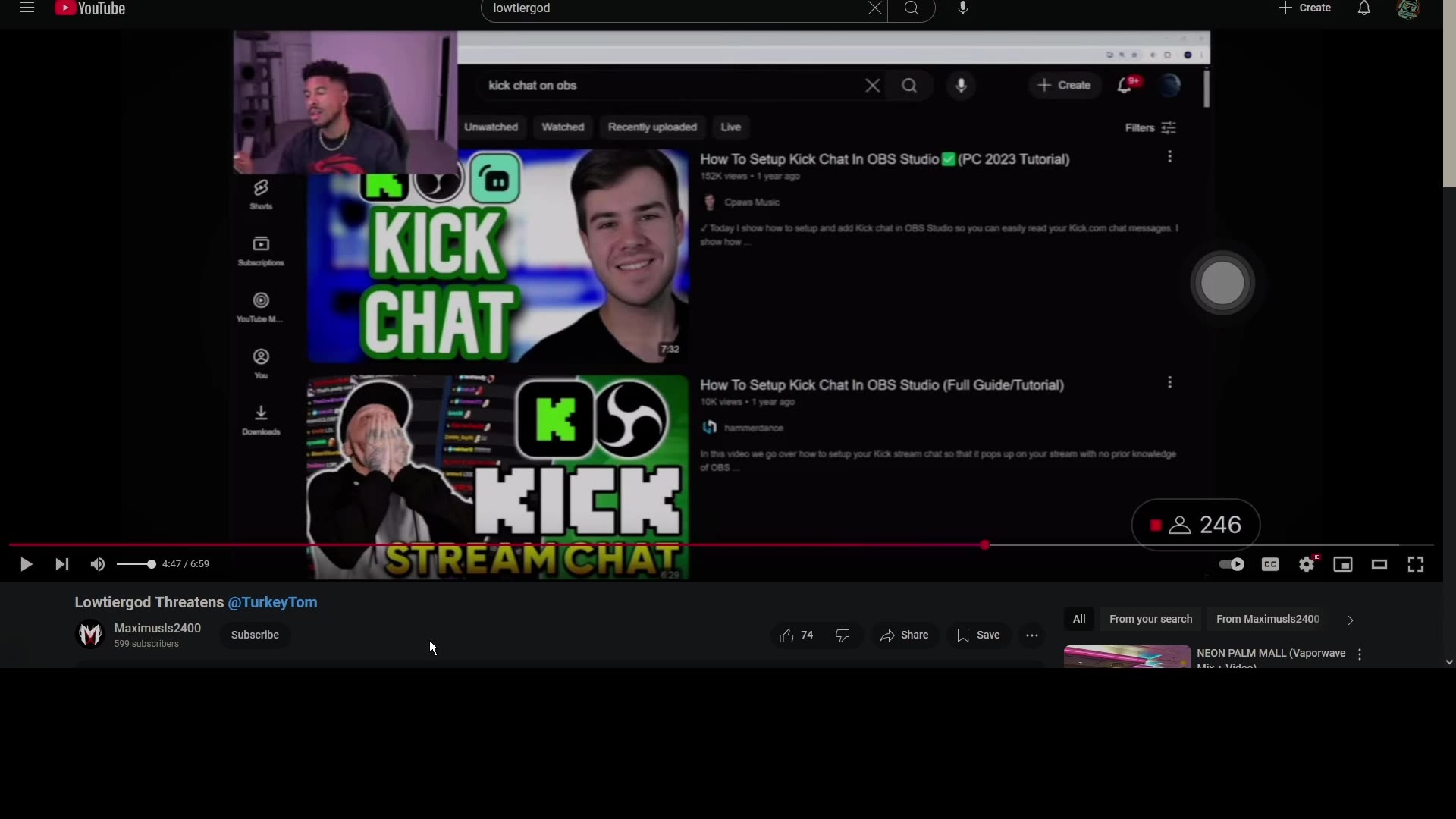 TurkeyTom left Lowtiergod on read and hes not happy about it