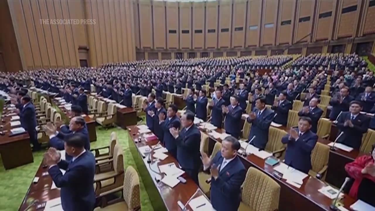 Members of North Korea parliament attend two-day meeting in Pyongyang, but leader Kim absent