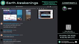 Earth Awakenings - Livestream 1 - #4112 - Live on Rumble/Youtube/X-Twitter/Twitch
