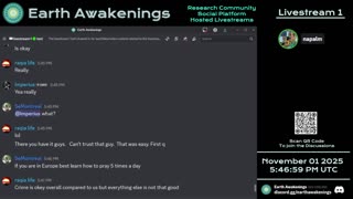 Earth Awakenings - Livestream 1 - #4119 - Live on Rumble/Youtube/X-Twitter/Twitch
