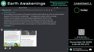 Earth Awakenings - Livestream 1 - #4119 - Live on Rumble/Youtube/X-Twitter/Twitch