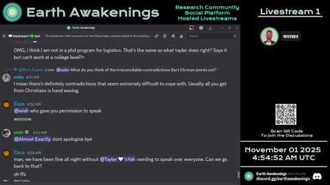 Earth Awakenings - Livestream 1 - #4119 - Live on Rumble/Youtube/X-Twitter/Twitch