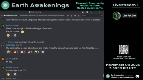 Earth Awakenings - Livestream 1 - #4133 - Live on Rumble/Youtube/X-Twitter/Twitch