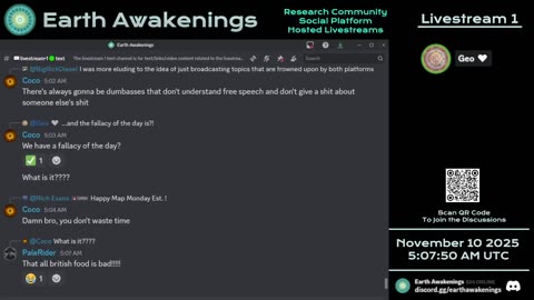 Earth Awakenings - Livestream 1 - #4137 - Live on Rumble/Youtube/X-Twitter/Twitch