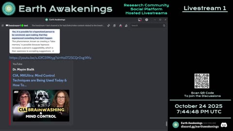 Earth Awakenings - Livestream 1 - #4104 - Live on Rumble/Youtube/X-Twitter/Twitch