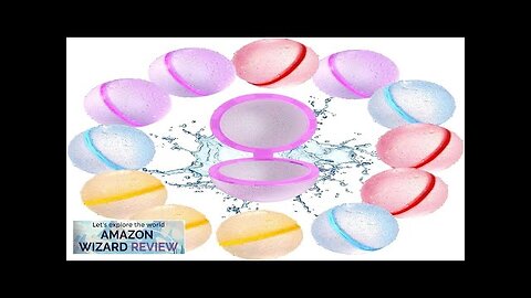 SOPPYCID Reusable Water Balloons for kids 12PcsWater Balloons Quick FillMagnetic Water Review