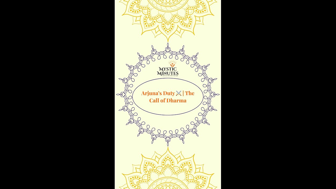 Arjuna’s Duty ⚔️ | The Call of Dharma