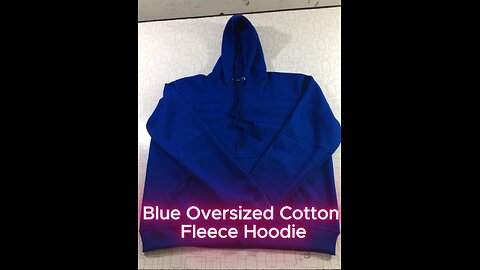 Stay Cozy in Our Blue Fleece Hoodie with Drawstring Hood