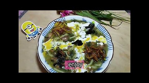 Very delicious soup with only three basic ingredients: beans, vegetables and pottage macaroni