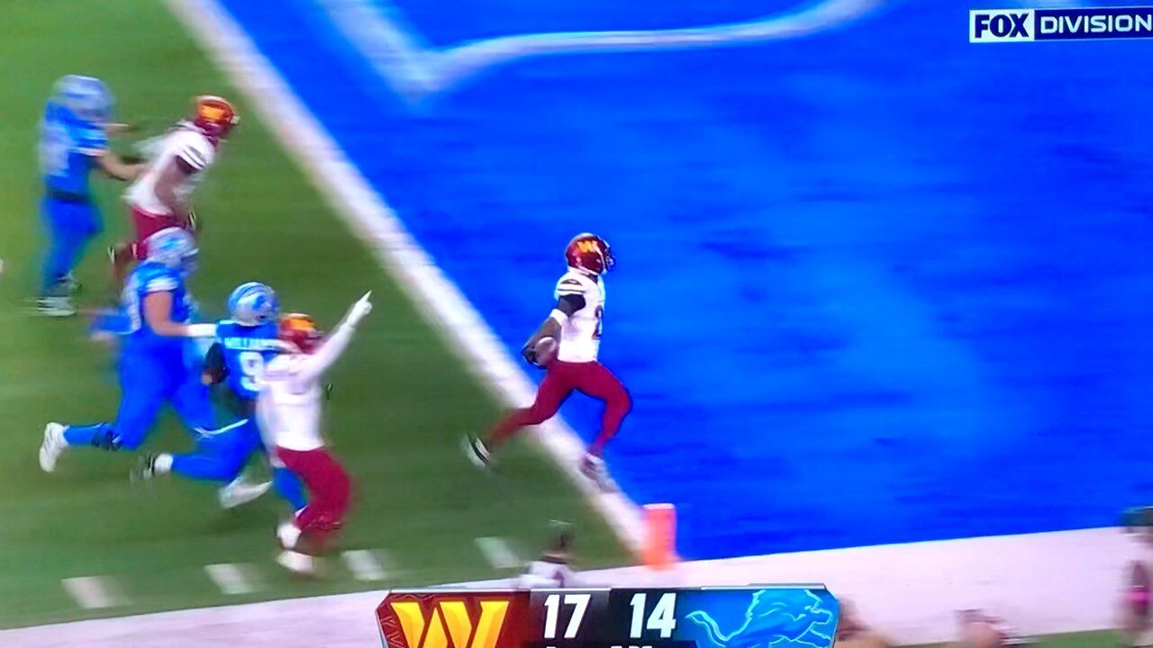 Commanders CB #20 Quan Martin pick 6 TD🏈40yds